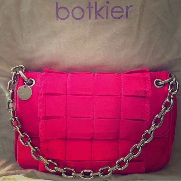Botkier satin bag w/ chain strap - Picture 1 of 7