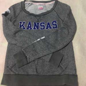 Pink KU sweatshirt
