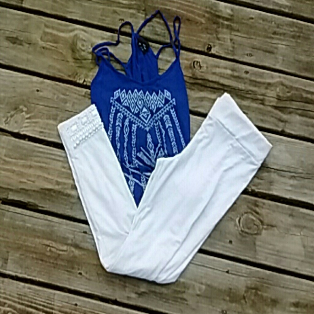 Beaded leggings