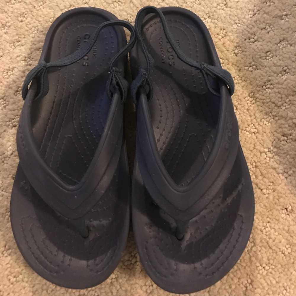 Little boys Croc sandals size 10