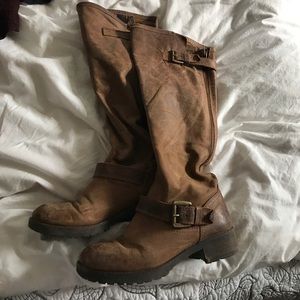 Steve Madden knee high boots brown