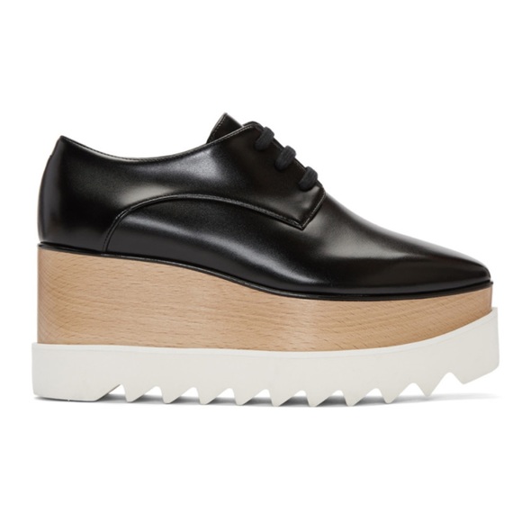 Stella Mccartney Elyse Platform Oxford Black - Picture 1 of 7