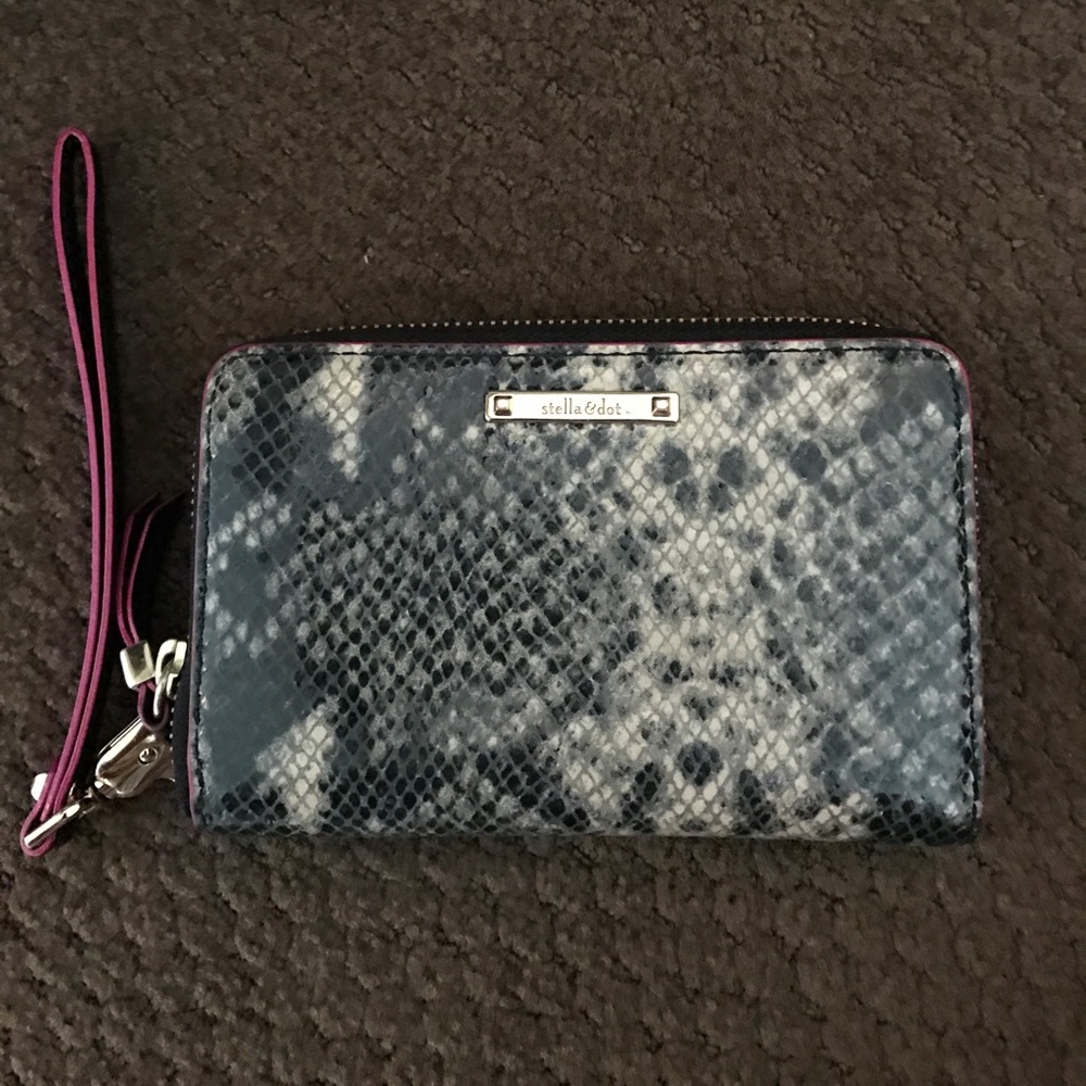 A posh snake skin wallet.