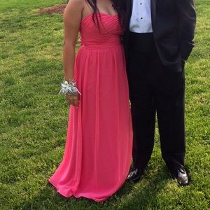 Strapless prom dress