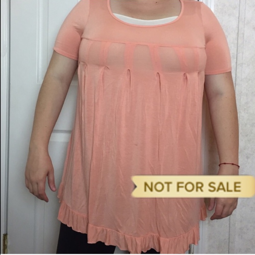 Orange tunic top