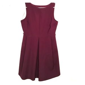Plum Scoop Neck Dress