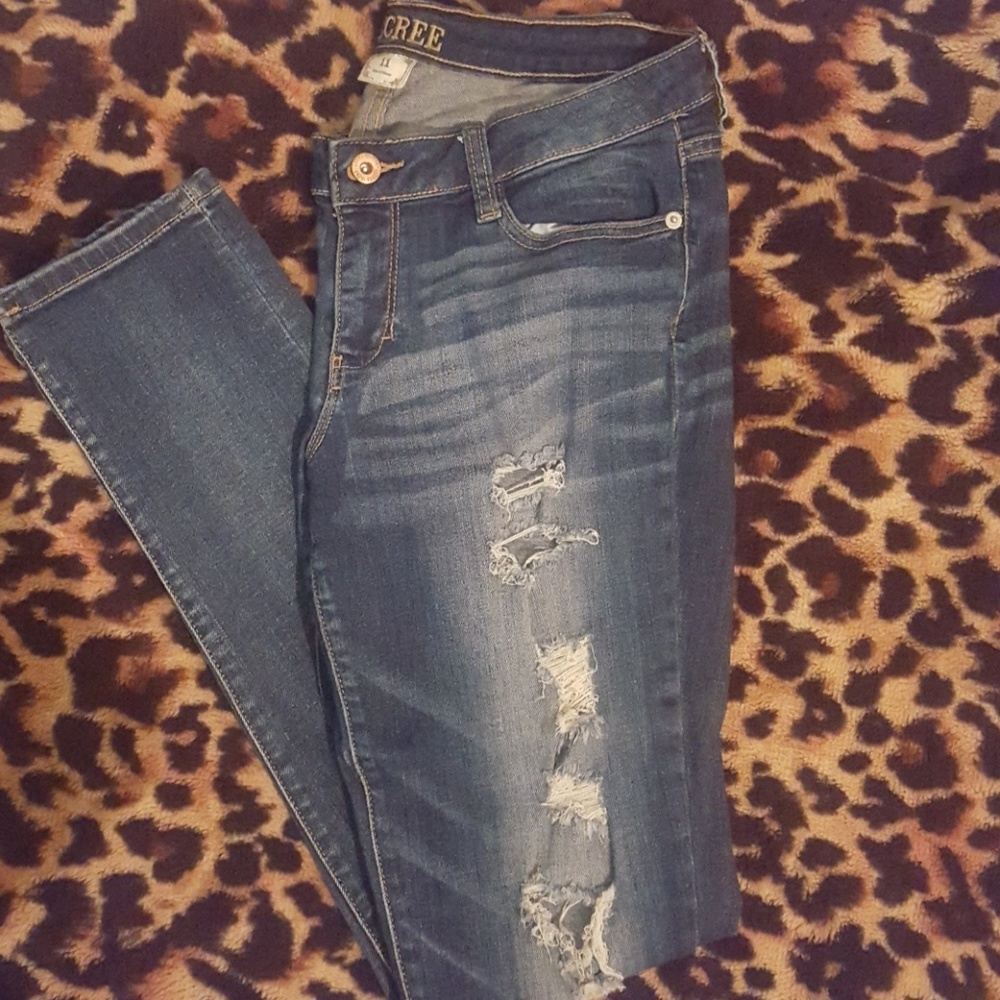 DECREE blue skinny jeans