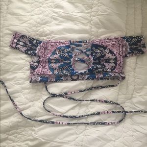 off the shoulder swimsuit top