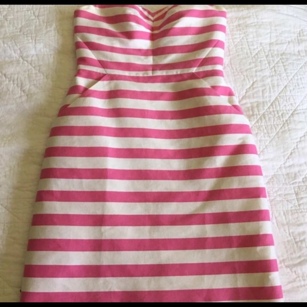 Kate Spade Candy Stripe Strapless Dress