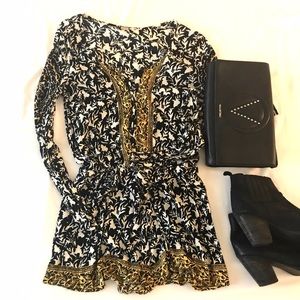 Free People Resort XS Patterned Romper