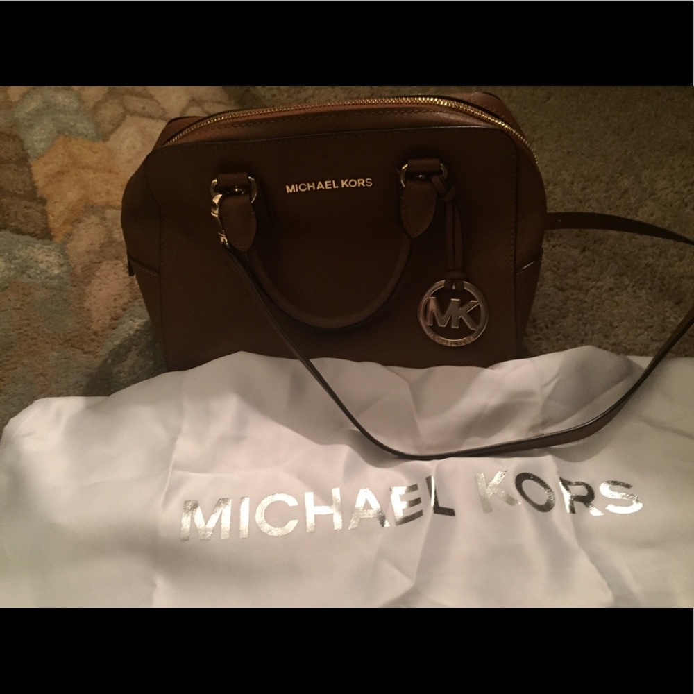 Michael Kors SMALL Saffiano Leather Satchel