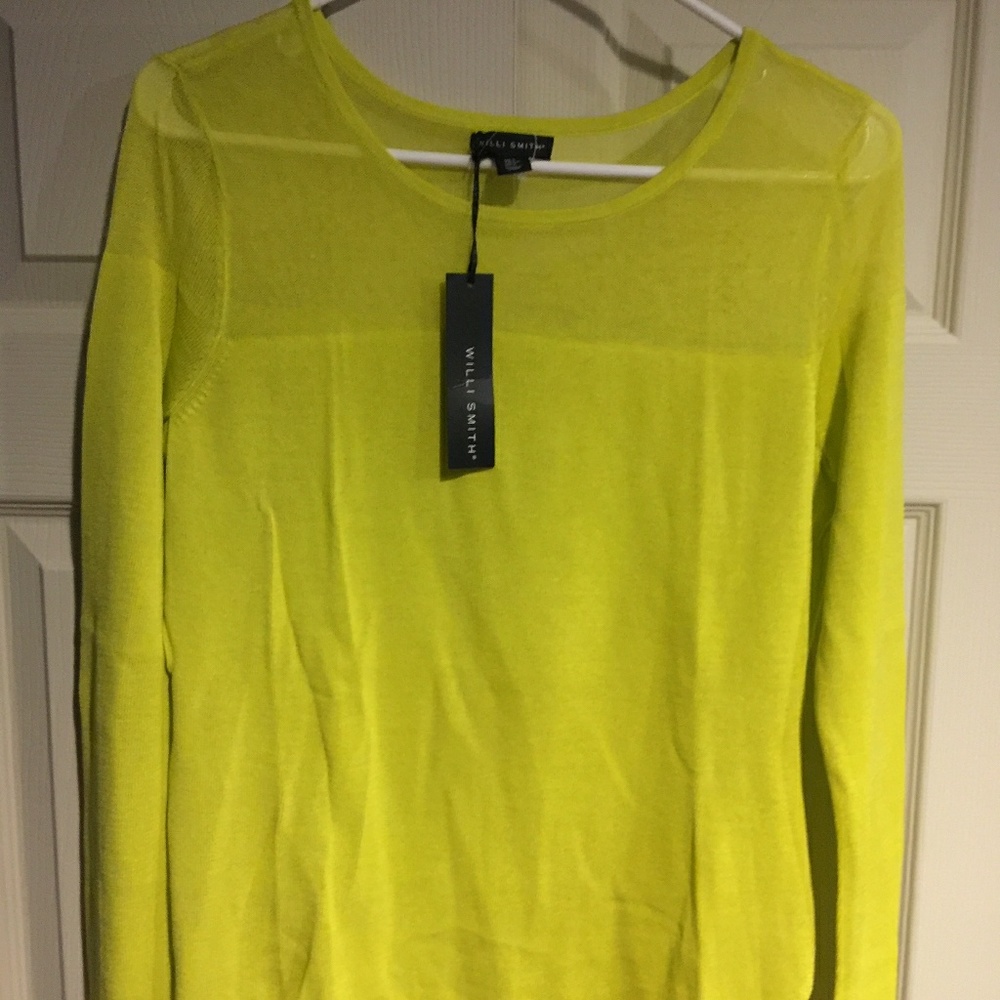 Willi Smith lime green sweater
