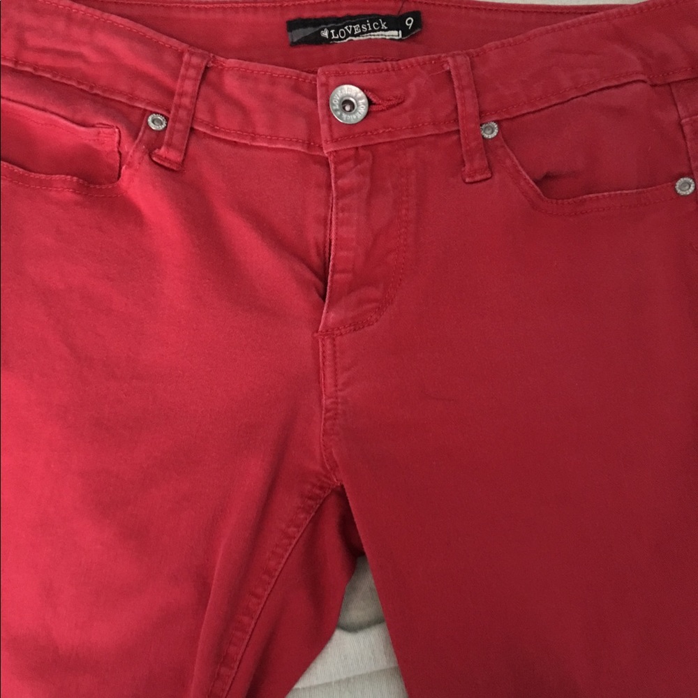 Red Skinny Jeans