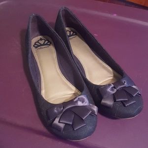 Fergalicious Navy Bow Flats