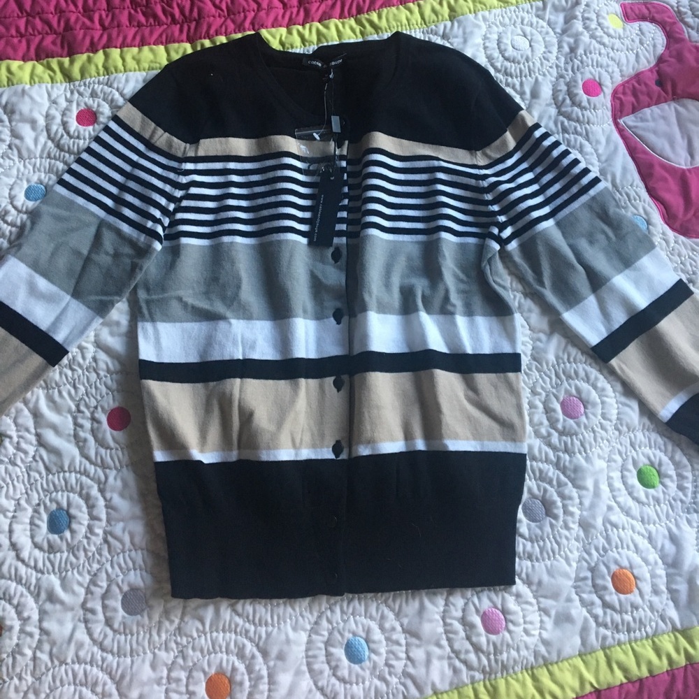 NWT medium striped cardigan