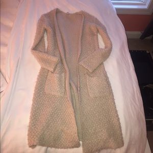 XS Ecoté long wool cardigan