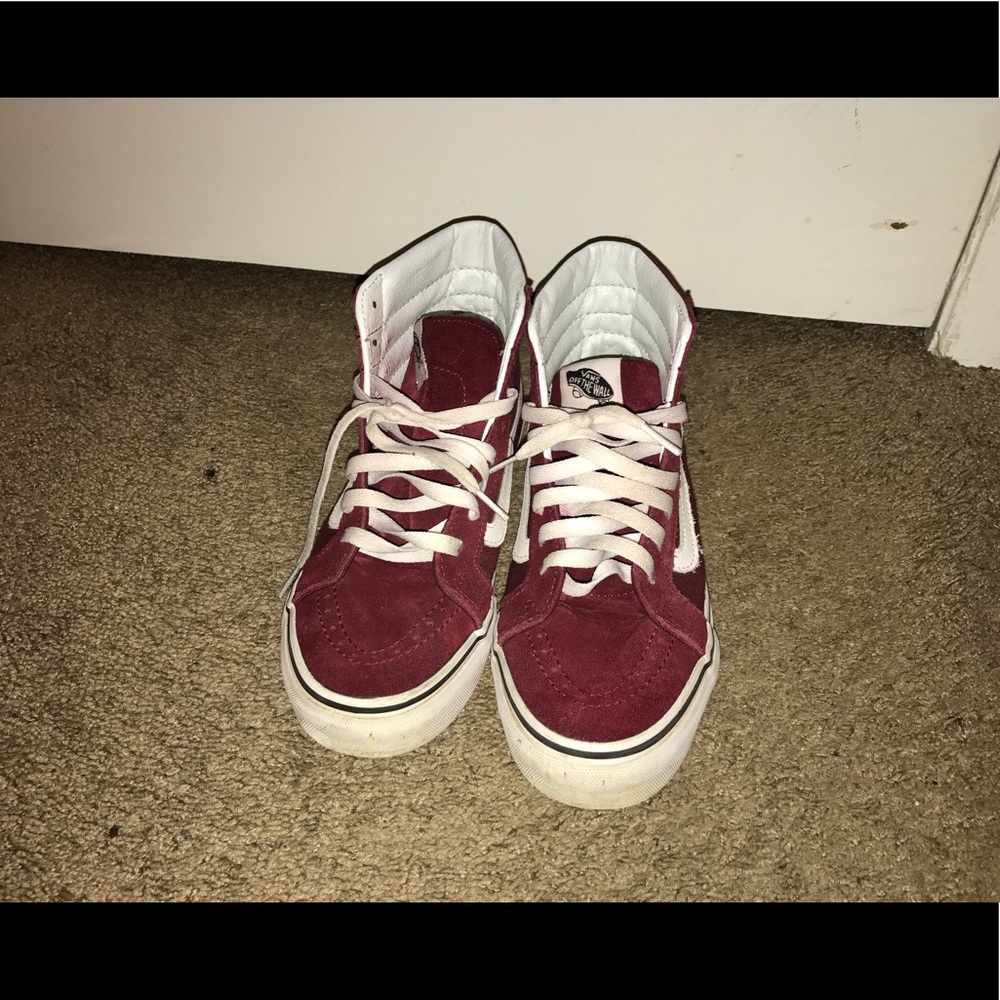Burgundy Vans