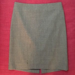Theory Gray Grey pinstripe Skirt 2