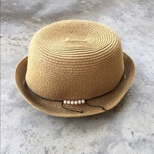 Straw bowler hat!