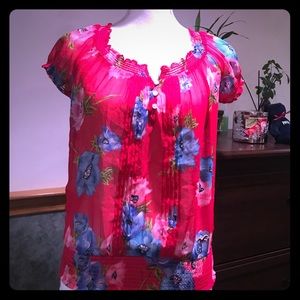Hollister Sheer Floral Top!