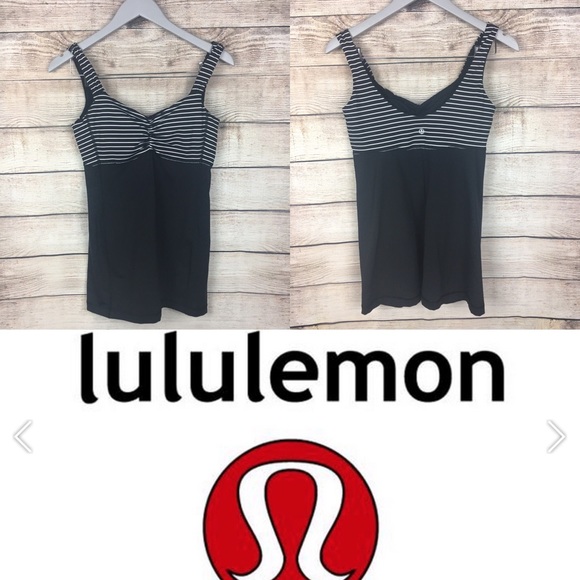 lululemon athletica Tops - LULULEMON Tank Top Run Bike Yoga w/ Bra Pads 8
