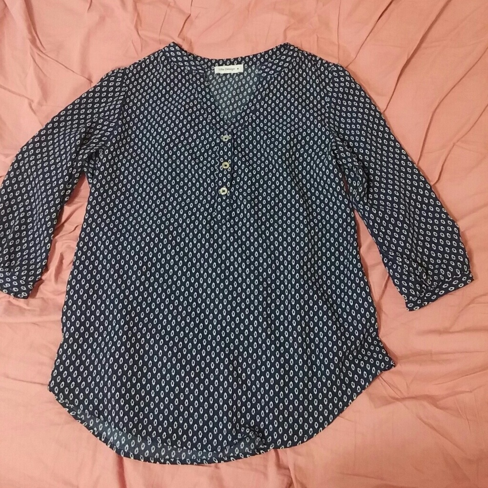 Dark blue blouse