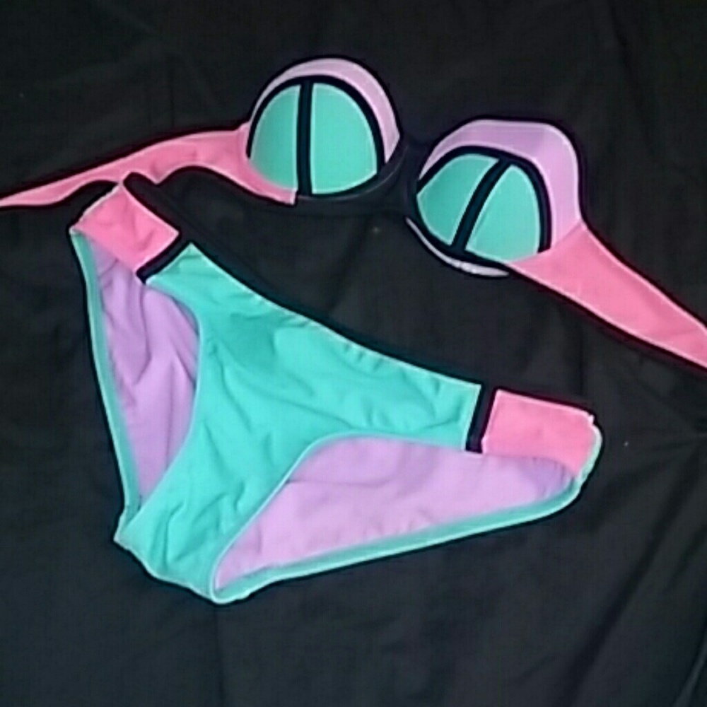 New bathing suit!  S top m bottom... very cute