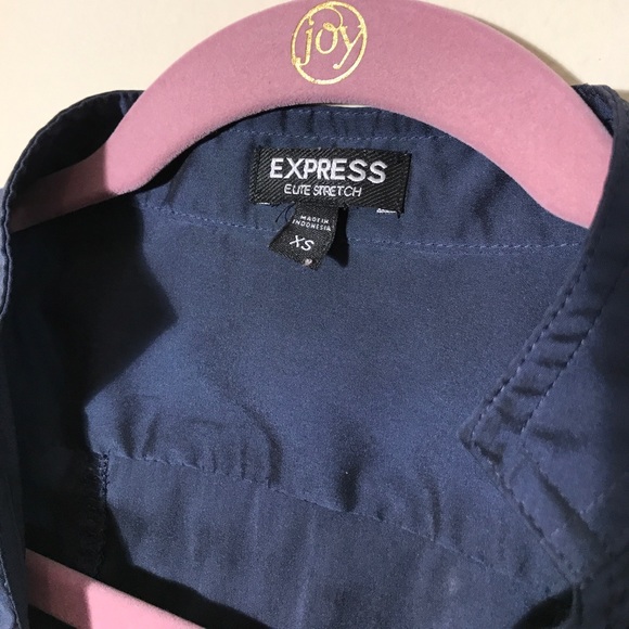 Express Ruffle Blouse - Blue - Picture 2 of 4