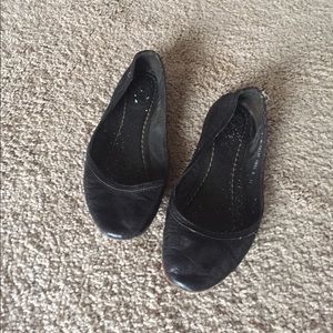 Frye black leather ballet slip-ons - women's 7