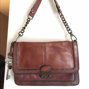 Fossil Leather Brown Cutch