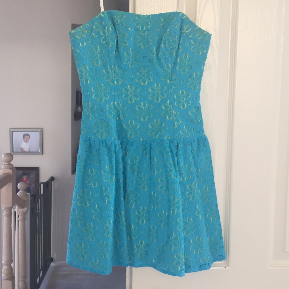 Lilly Pulitzer strapless dress