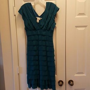 Max Studio green ruffle dress
