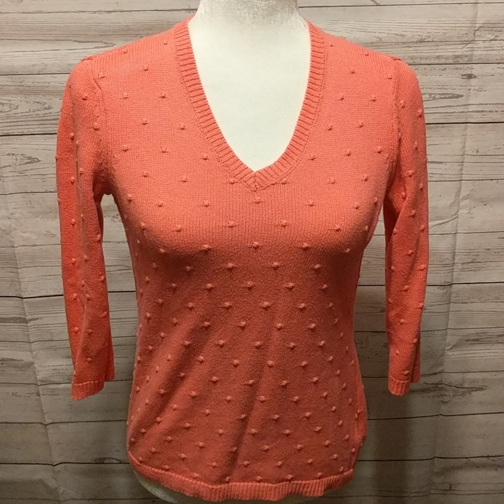 Croft & Barrow salmon swester size small