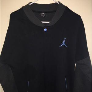 Black gray Jordan letterman varsity jacket