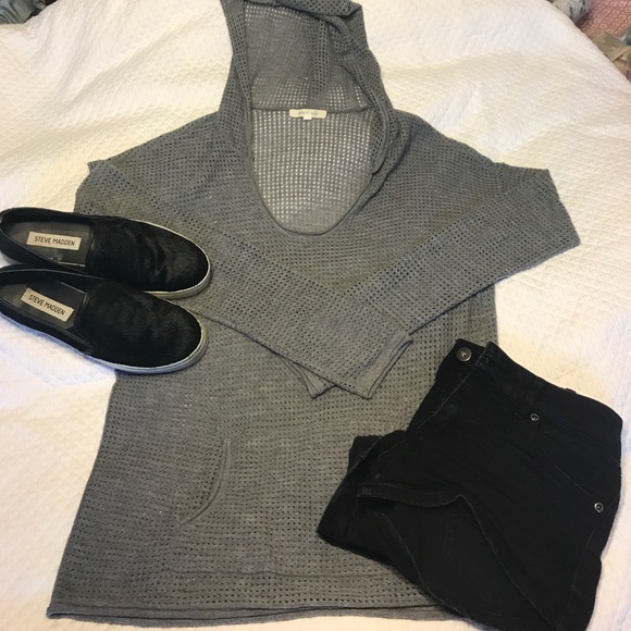 Anthropologie Tops - Anthropologie hooded shirt