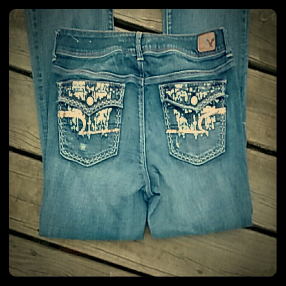 A.E.O "sequin pocket" Jean's