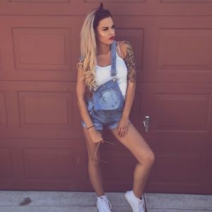 Wall flower overalls