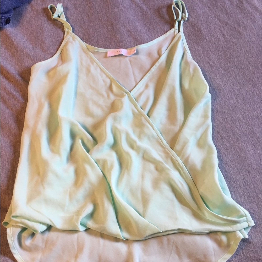 Lush mint green tank top. Size small. Never worn