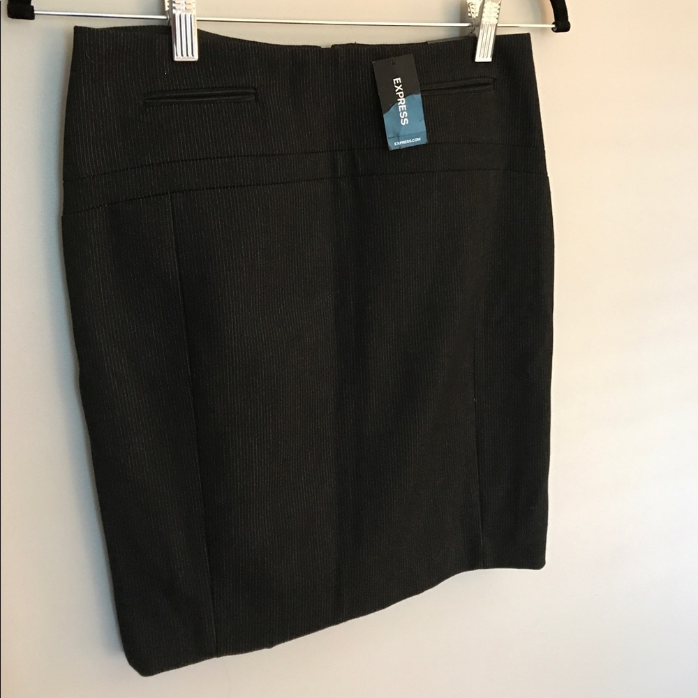 Express stripe pencil skirt