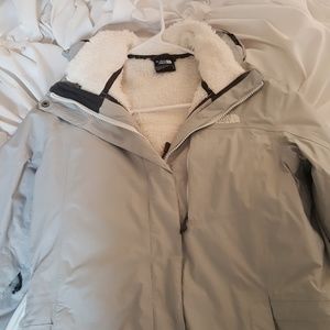 North face double layer jacket size S