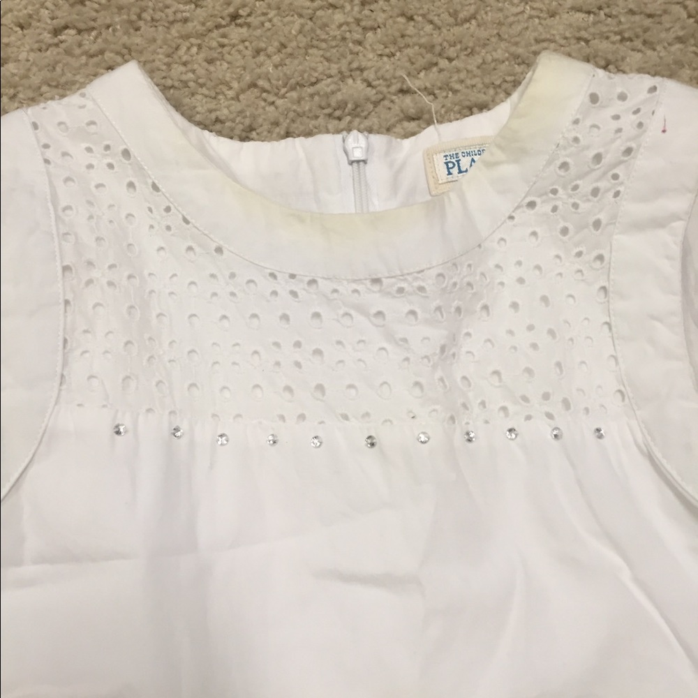 GIRLS WHITE FORMAL DRESS - Picture 3 of 5