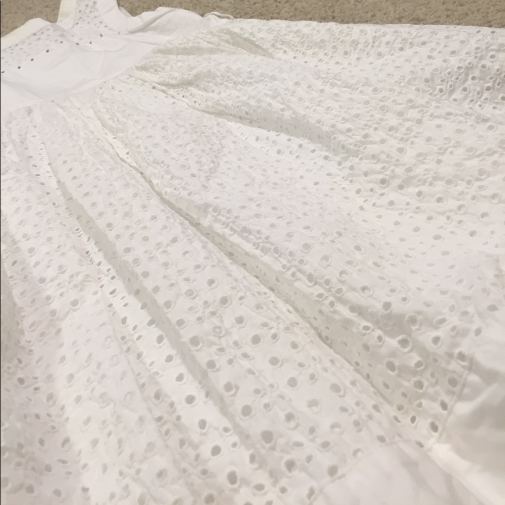 GIRLS WHITE FORMAL DRESS - Picture 4 of 5