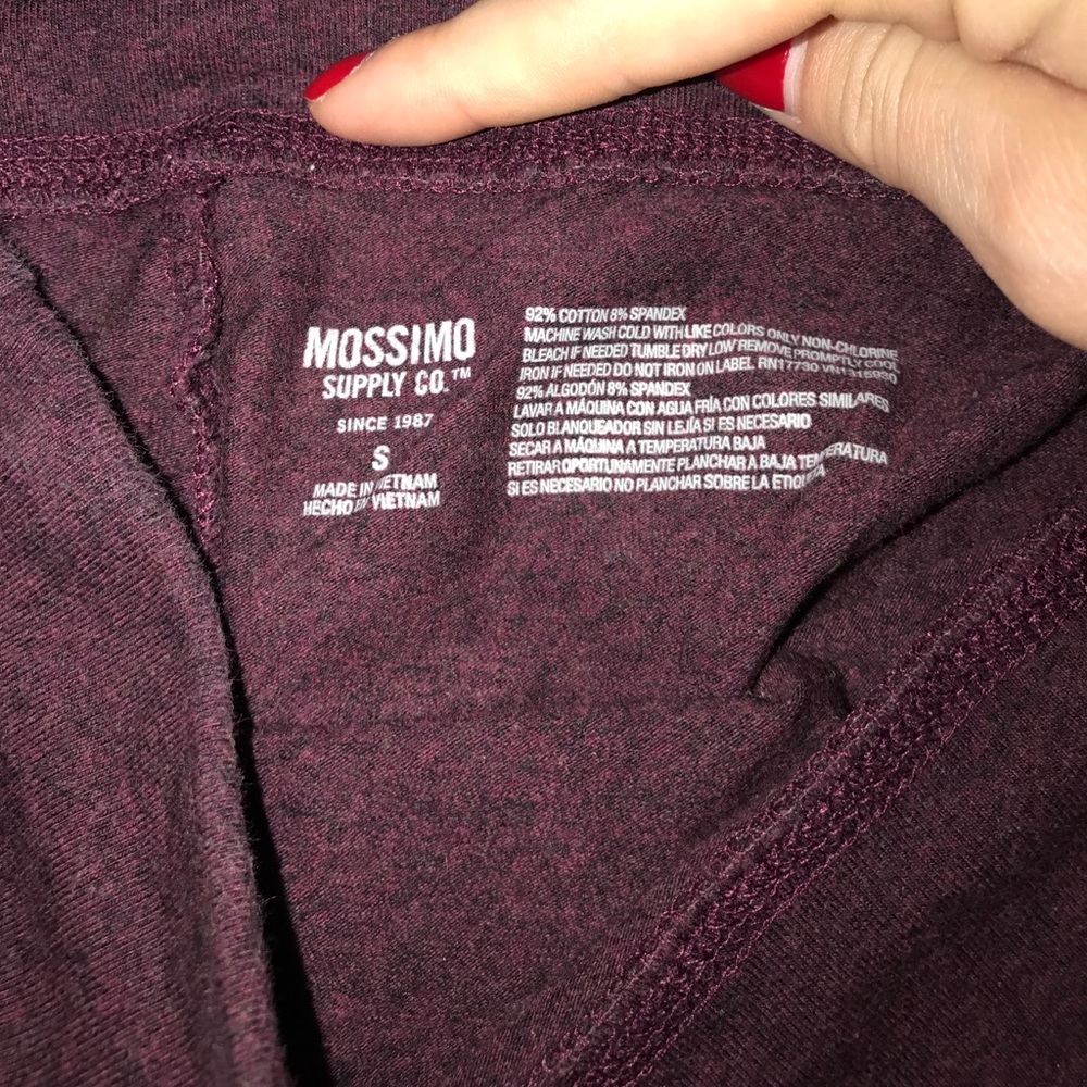 Burgundy leggings