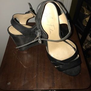 Black Marc Fisher Wedges Size 7 1/2