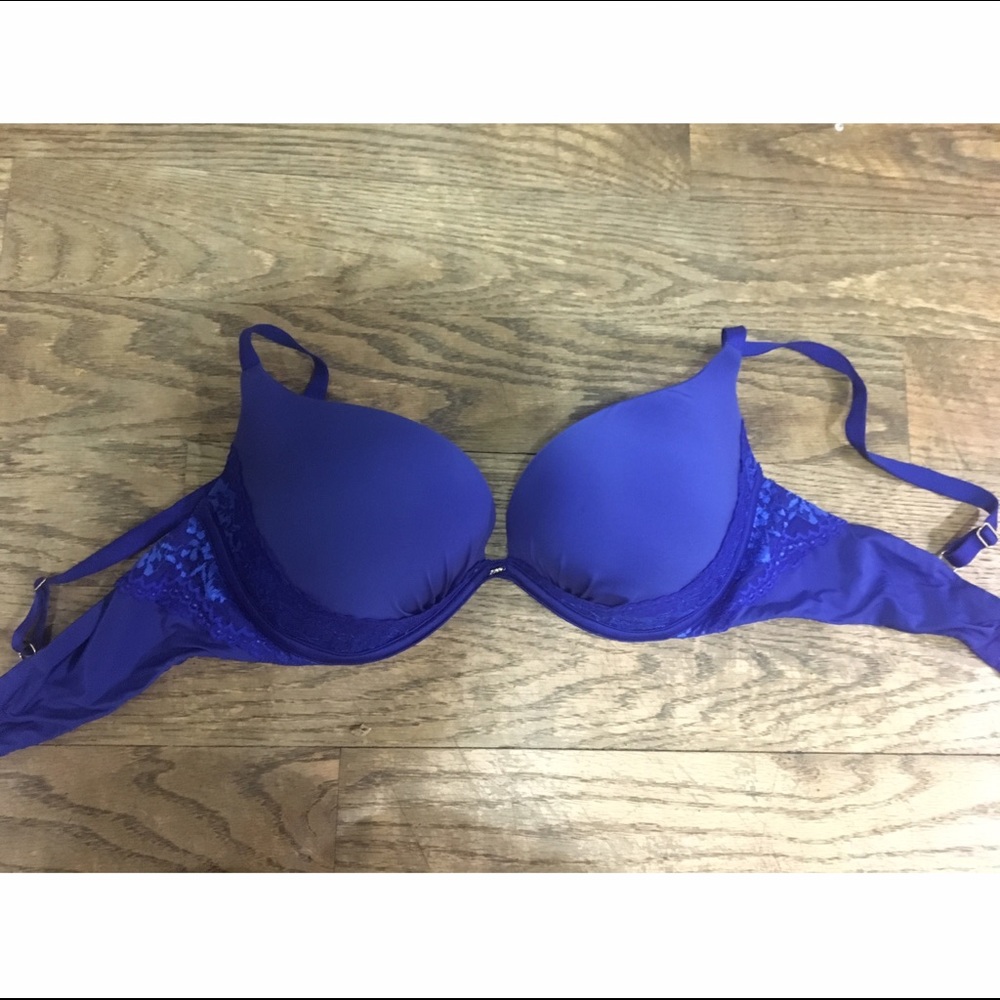 VICTORIA'S SECRET ROYAL BLUE BRA - 34D