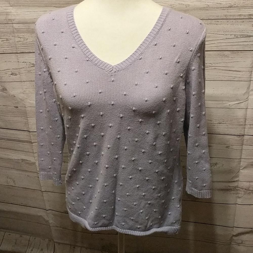 Croft&Barrow pastel purple sweater size small
