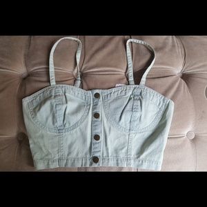 Jean Crop Top