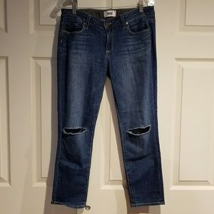 Paige capris ripped jeans