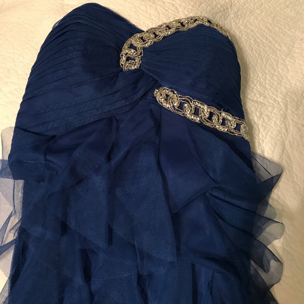 Navy Blue Homecoming Dress