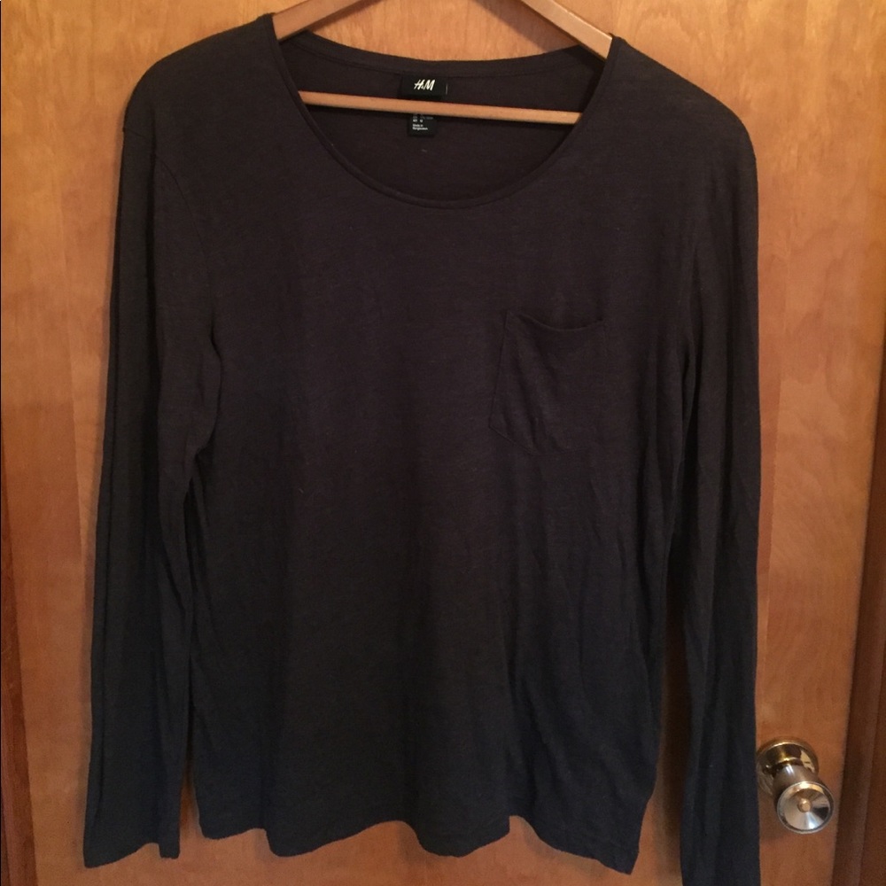 Men's H&M Scoop Neck Long Sleeve